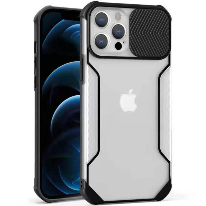 Чохол Camshield matte Ease TPU зі шторкою для Apple iPhone 12 Pro / 12 (6.1")