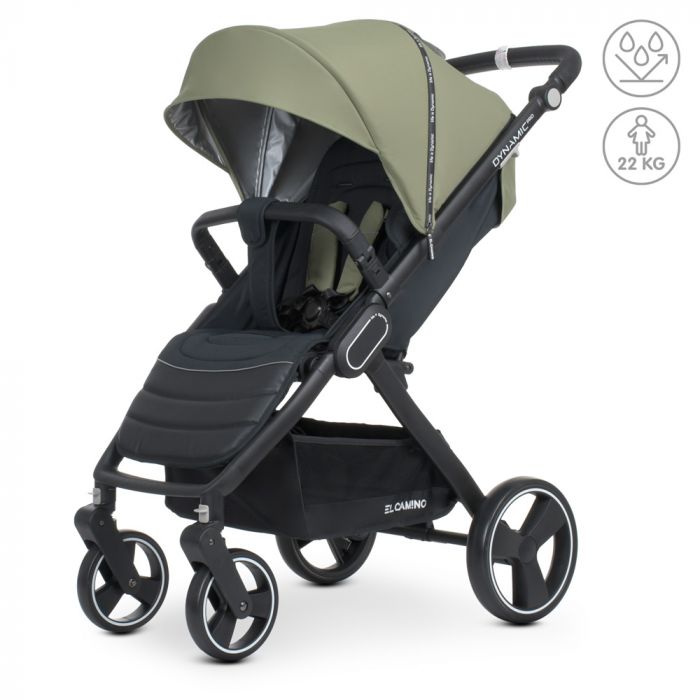 Детская коляска EL CAMINO DYNAMIC PRO (ME 1053N Khaki) хаки