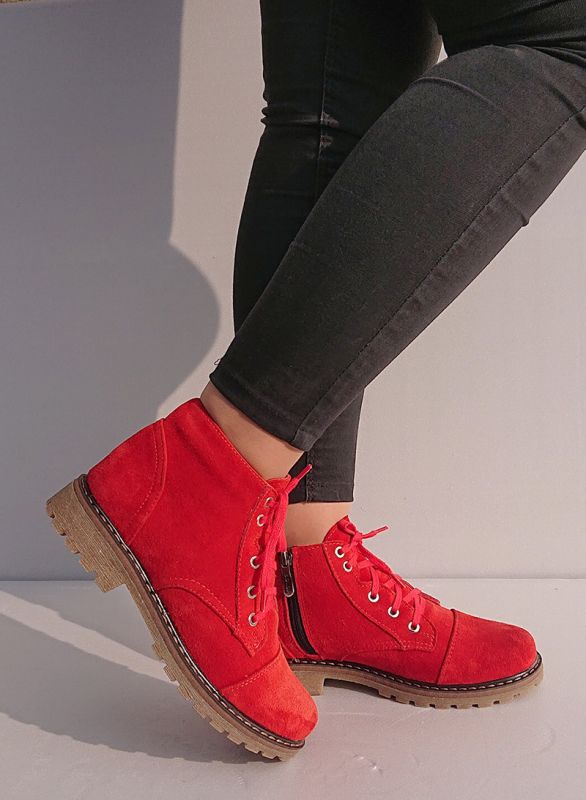 Женские ботинки Soldi Red