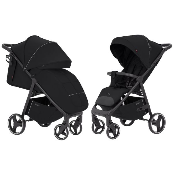 Детская Прогулочная коляска CARRELLO Bravo (CRL-8512 Pure Black) складная