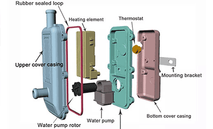 Схема предпускового нагревателя